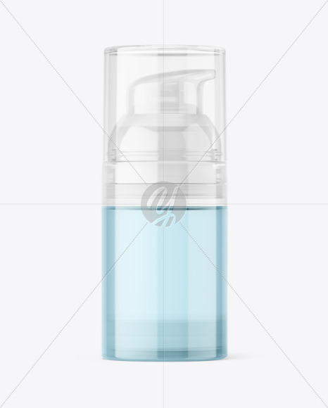 Clear Plastic Pump Bottle Mockup