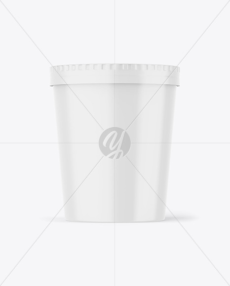 Glossy Yogurt Cup Mockup