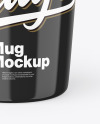 Glossy Mug w/ Coffee Splash Mockup