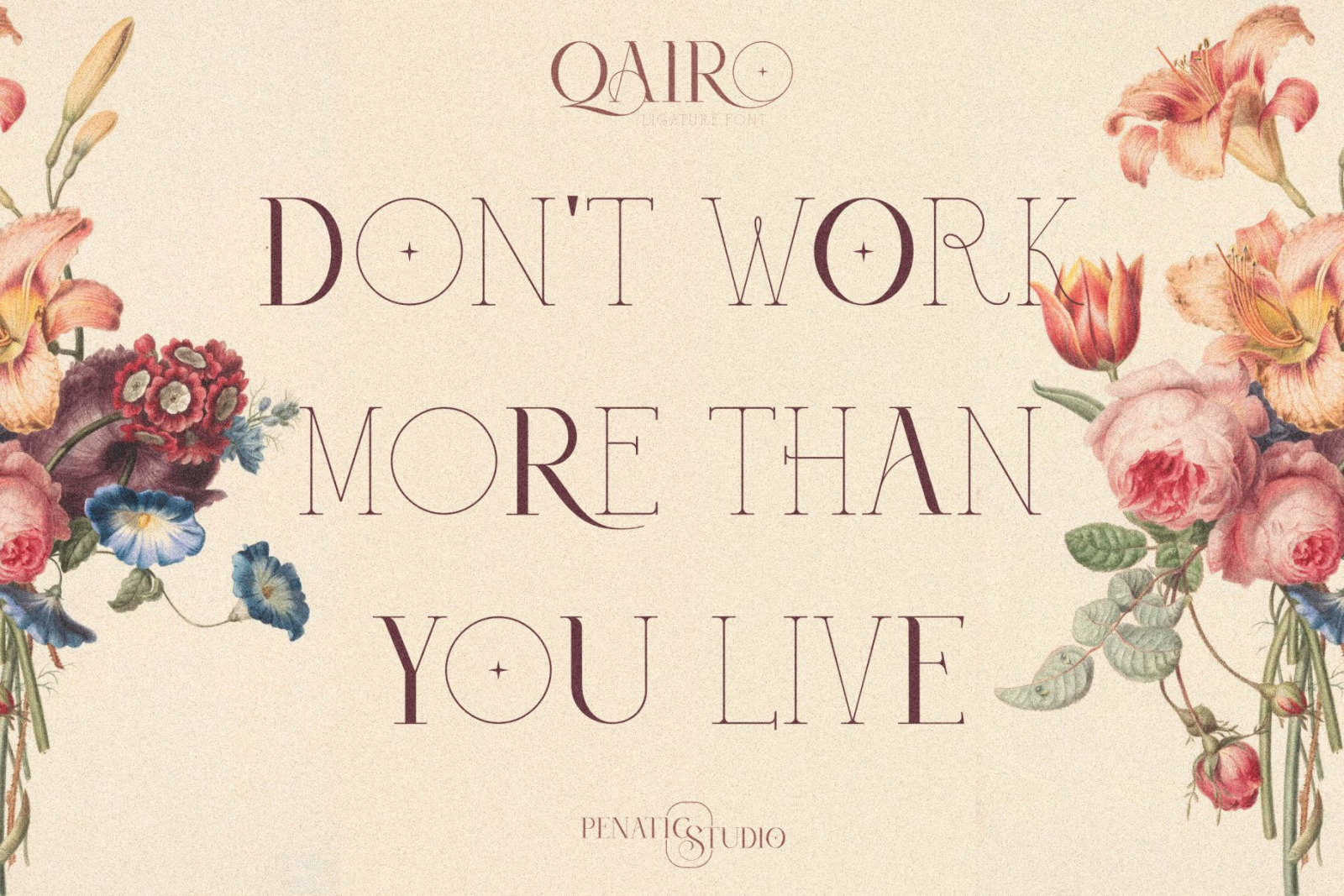 Qairo - Ligature Font Qairo - Ligature Font