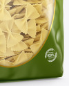 Plastic Bag With Farfalle Pasta Mockup