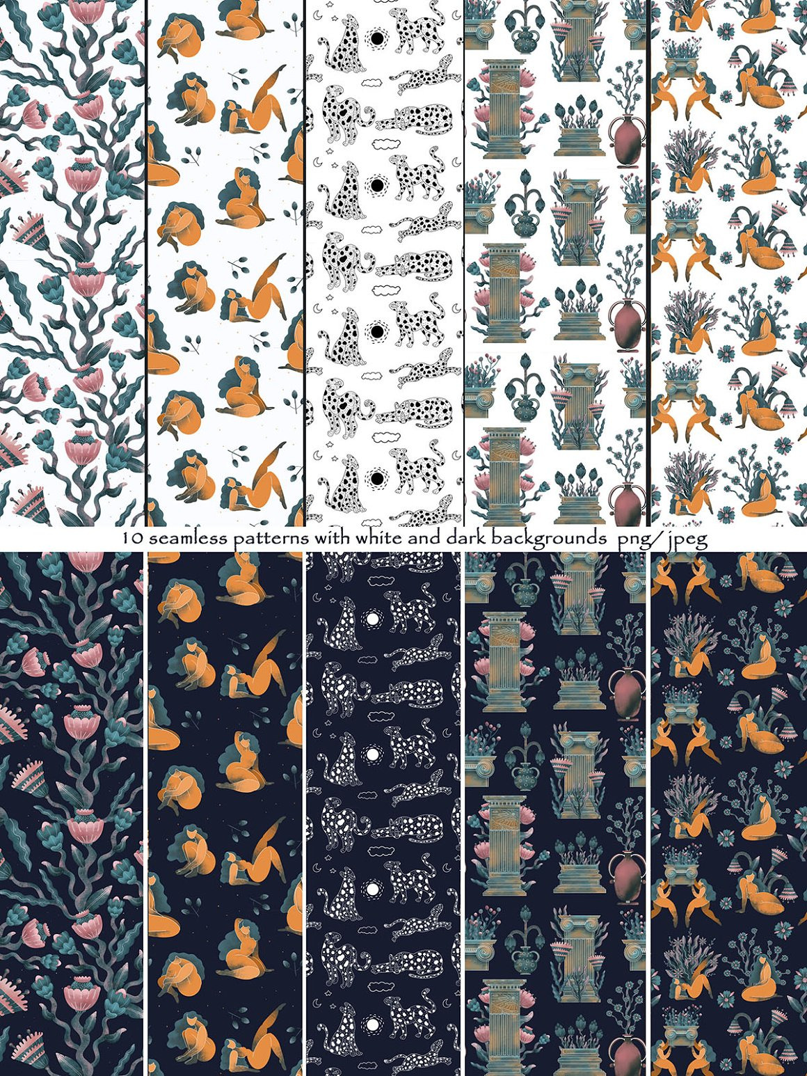 WOMEN&FLORALS ILLUSTRATIONS WOMEN&FLORALS ILLUSTRATIONS