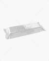 Glossy Snack Bar Mockup - Front Half Side View (High-Angle Shot)