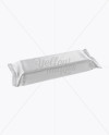 Matte Snack Bar Mockup - Front Half Side View (High-Angle Shot)