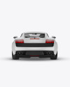 Lamborghini Gallardo Mockup - Back View