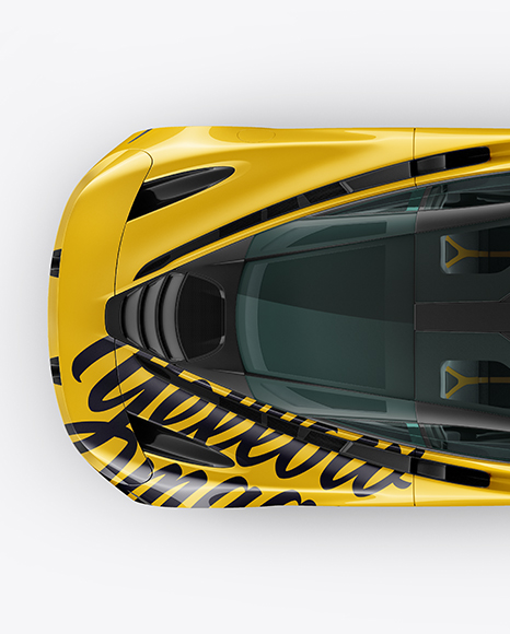 McLaren 720S Mockup - Top View