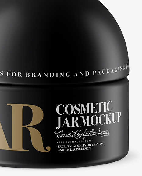 Matte Cosmetic Jar Mockup Matte Cosmetic Jar Mockup