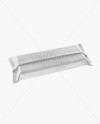 Matte Snack Bar Mockup - Back Half Side View (High-Angle Shot)