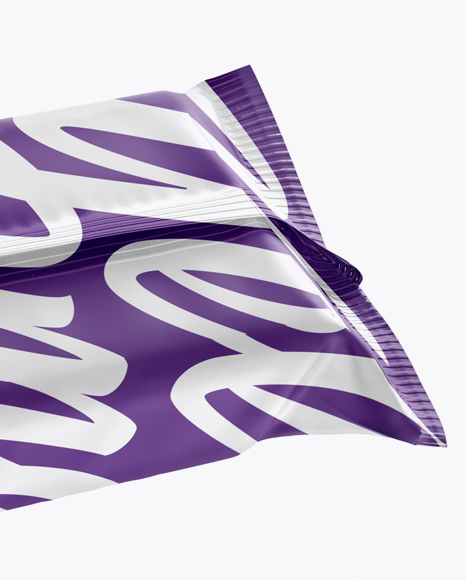 Matte Snack Bar Mockup - Back Half Side View (High-Angle Shot)