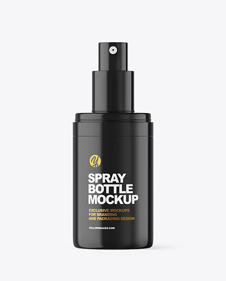 Glossy Spray Bottle Mockup