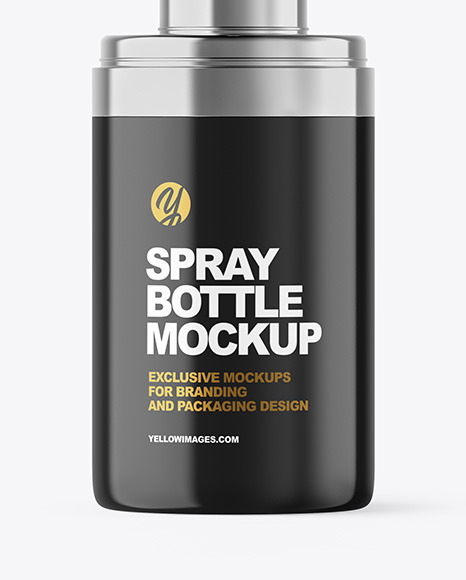 Glossy Spray Bottle Mockup