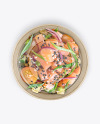 Paper Bowl with Ceviche Mockup