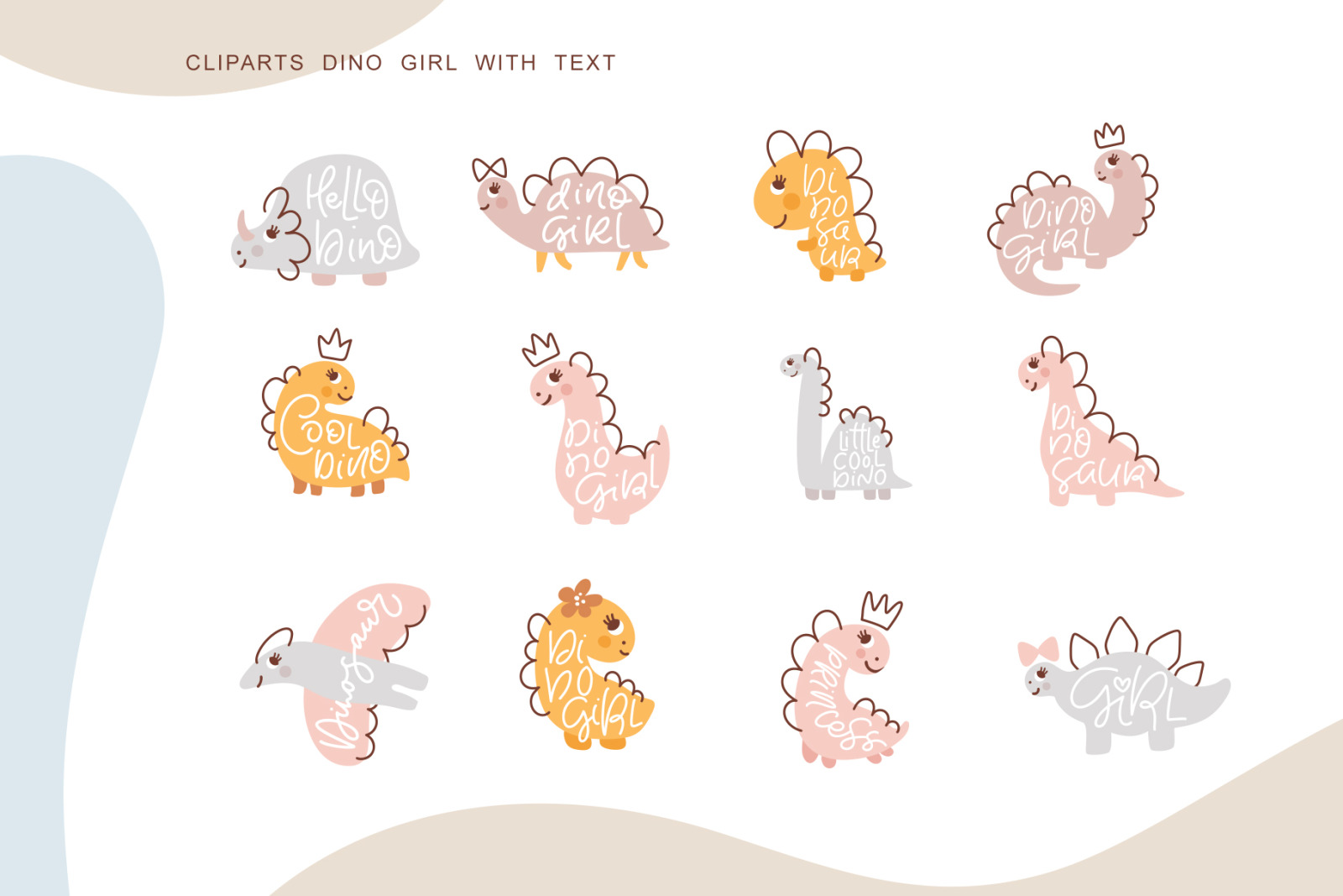 Dino Girl SVG Dino Girl SVG