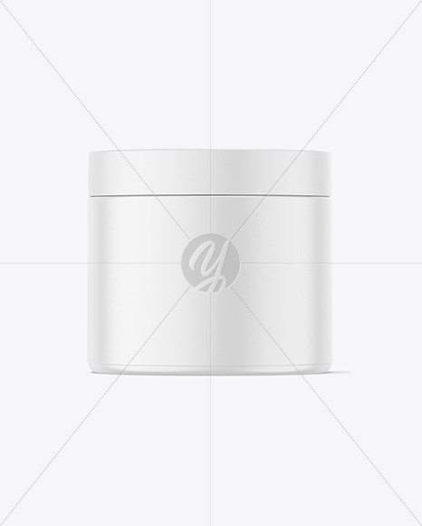 500ml Matte Cosmetic Jar Mockup