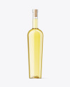 Clear Glass White Wine Bottle Mockup