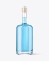 Clear Glass Liqueur Bottle Mockup