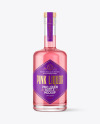 Clear Glass Liqueur Bottle Mockup