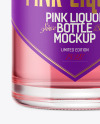 Clear Glass Liqueur Bottle Mockup