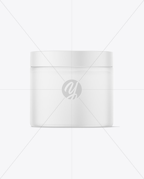 500ml Clear Cosmetic Jar Mockup