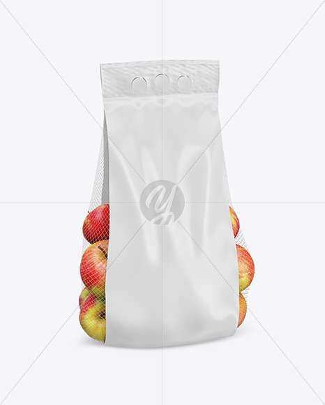 Apple Bag w/ Glossy Label Mockup