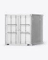 10F Metallic Shipping Container Mockup