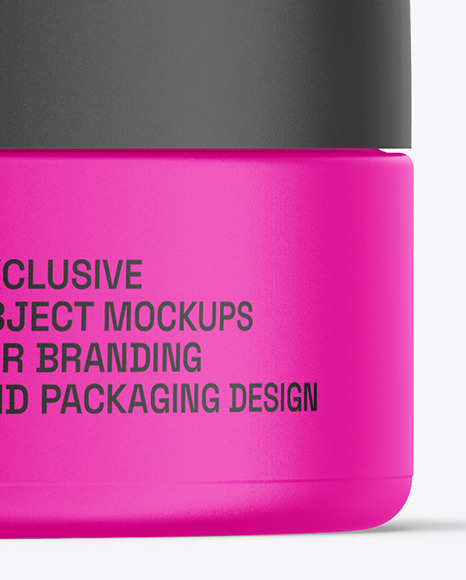 100ml Matte Cosmetic Jar Mockup