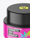 Matte Cosmetic Jar Mockup Matte Cosmetic Jar Mockup