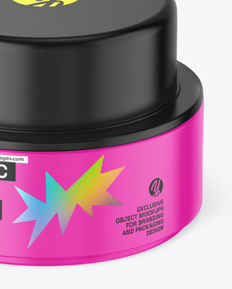 Matte Cosmetic Jar Mockup Matte Cosmetic Jar Mockup