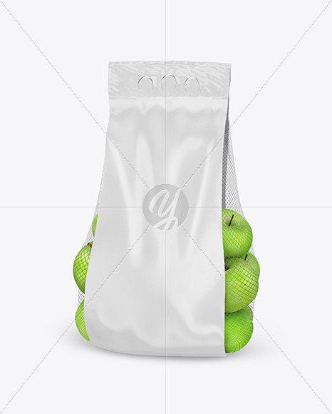 Apple Bag w/ Glossy Label Mockup