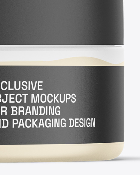 100ml Clear Cosmetic Jar Mockup