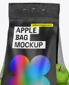 Apple Bag w/ Matte Label Mockup