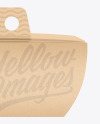Kraft Curved Box w/ Handle Mockup
