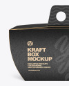 Kraft Curved Box w/ Handle Mockup