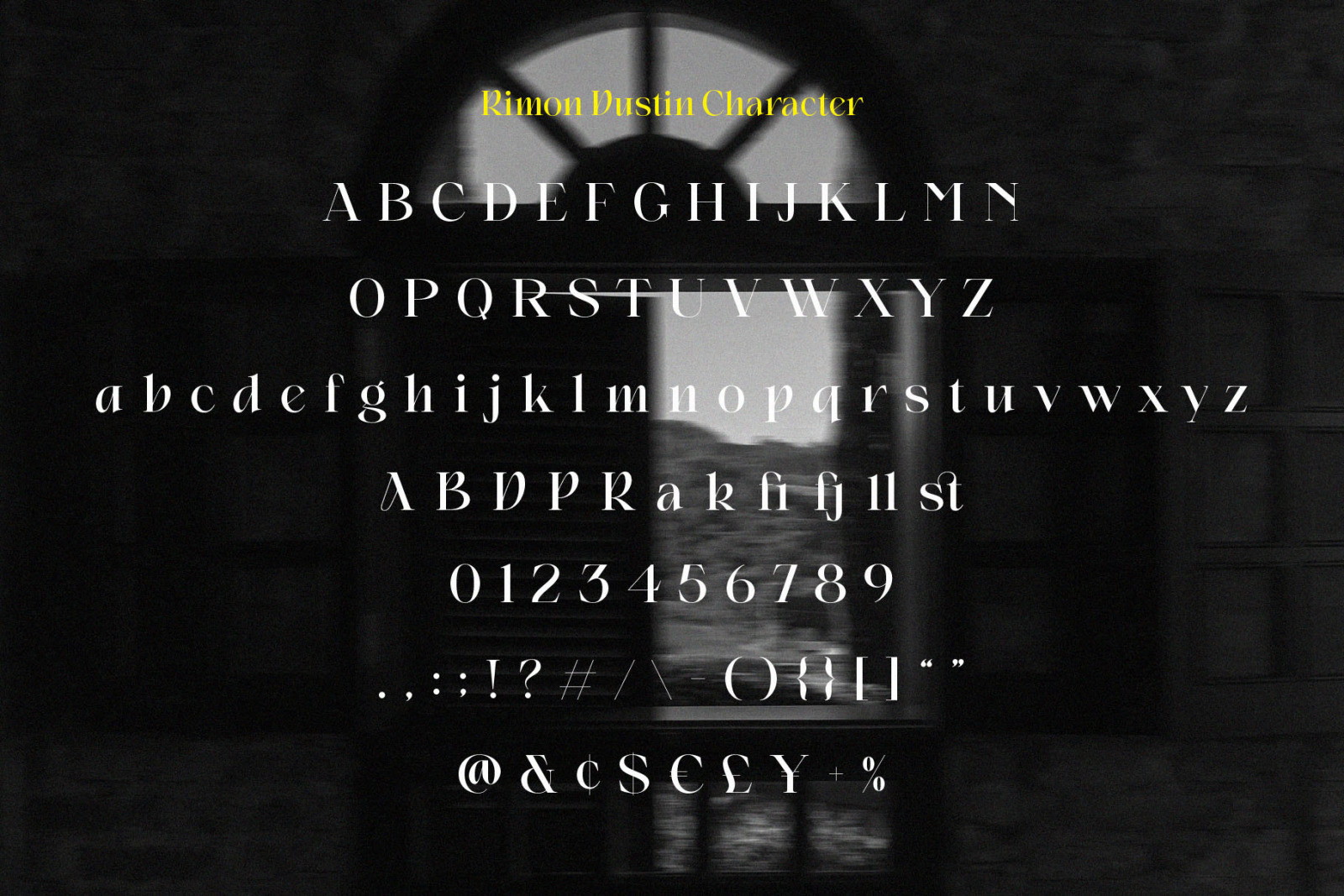 Rimon Dustin – Retro Serif Typeface Rimon Dustin – Retro Serif Typeface