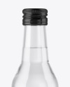 250ml Clear Glass Vodka Bottle Mockup