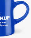 Glossy Mug w/ Coffee Splash Mockup