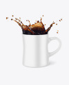 Matte Mug w/ Coffee Splash Mockup