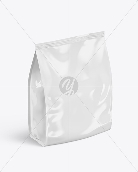 Glossy Food Bag Mockup