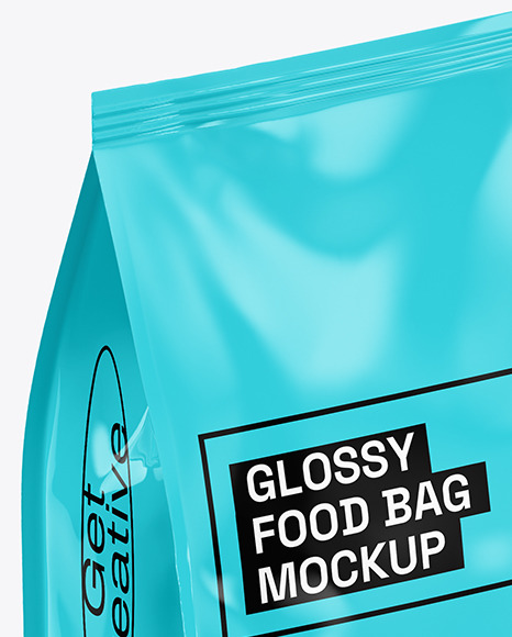 Glossy Food Bag Mockup