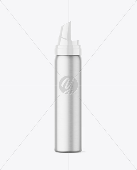 Metallic Mousse Bottle Mockup