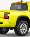 Pickup Truck Mockup - Back Half Side View