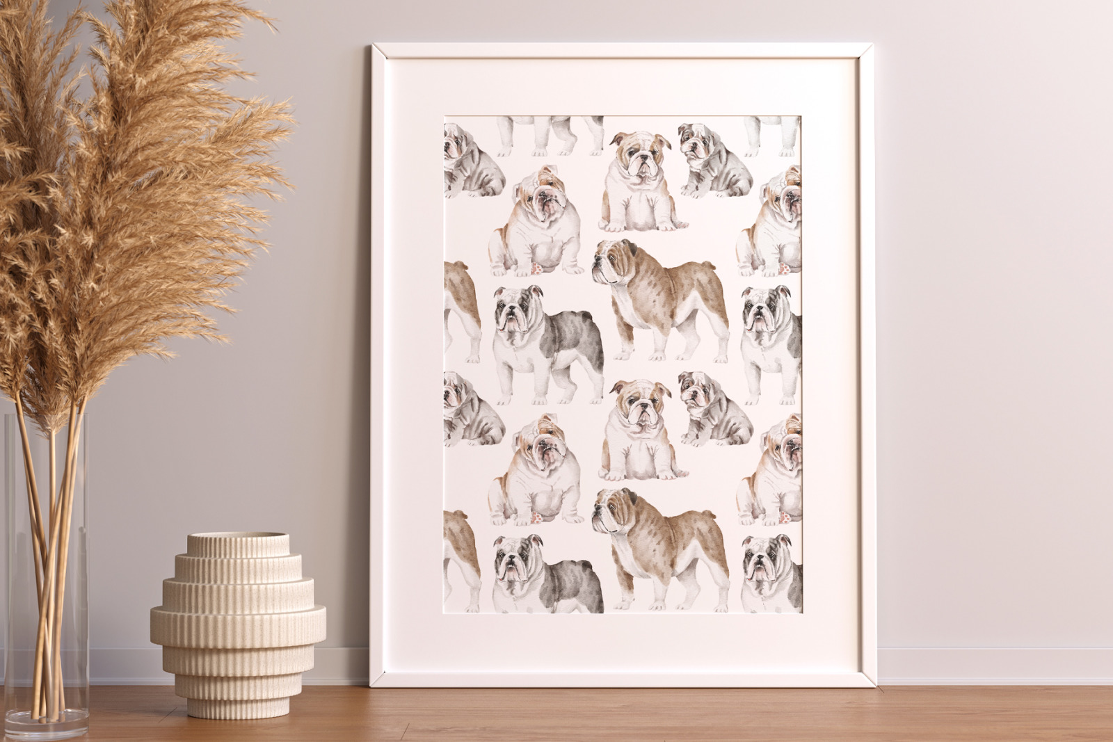 English Bulldog dog breed clipart English Bulldog dog breed clipart