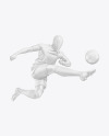 Soccer Player in Action Mockup