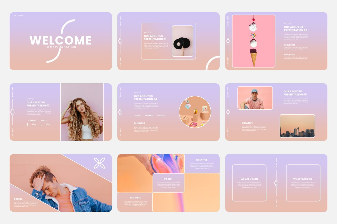 Fairy - Creative Business Google Slides Template Fairy - Creative Business Google Slides Template