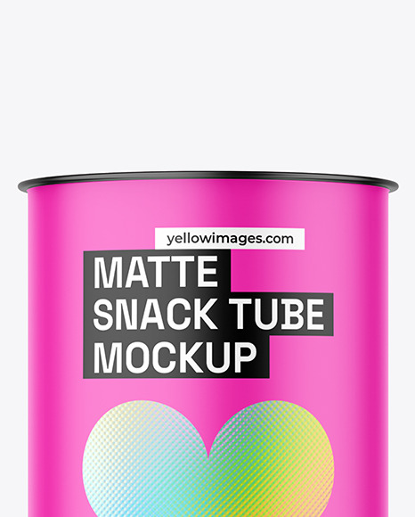 Matte Snack Tube Mockup