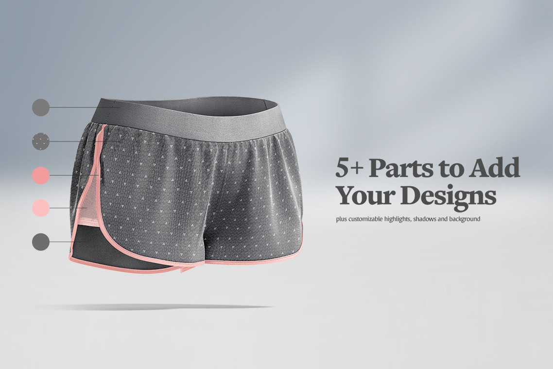 Women's Shorts Mockup Women's Shorts Mockup