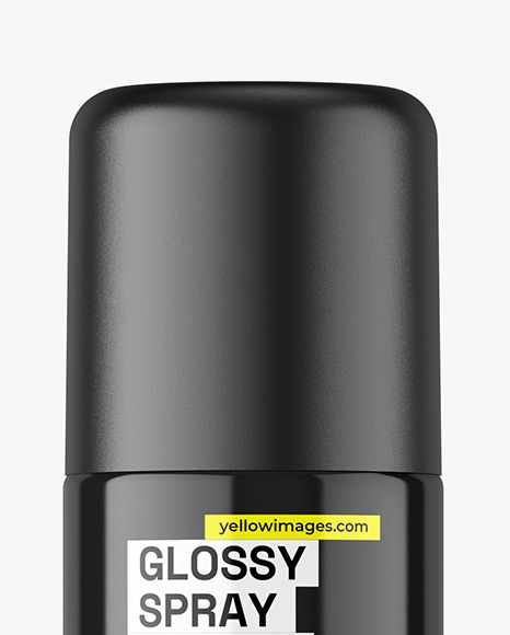 150ml Glossy Spray Bottle Mockup