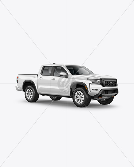 Pickup Truck Mockup - Half Side View