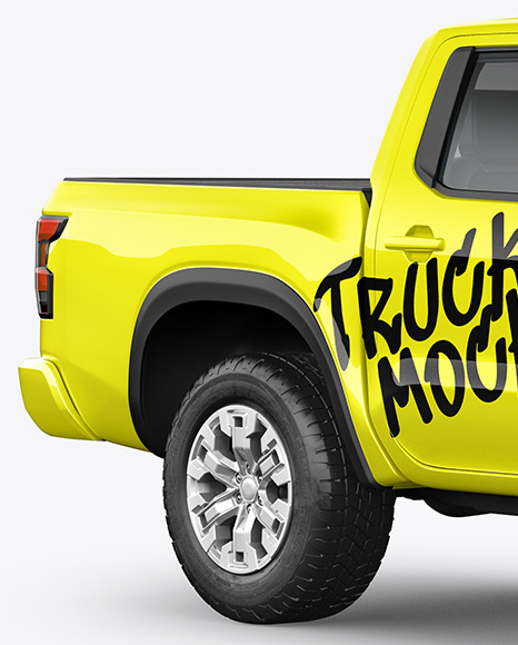 Pickup Truck Mockup - Half Side View