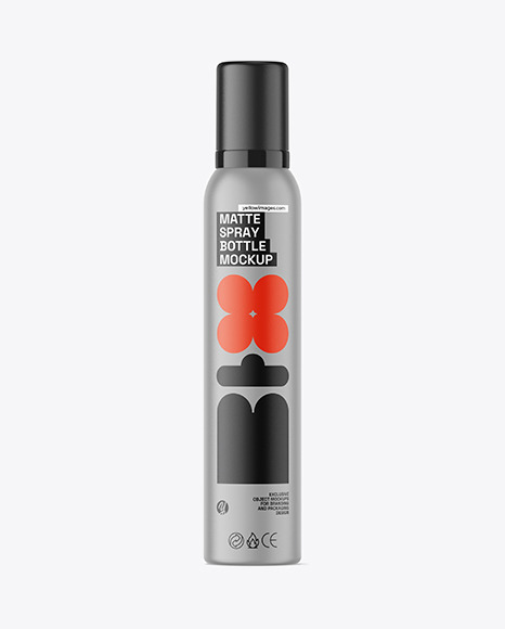 Matte Cosmetic Spray Bottle Mockup